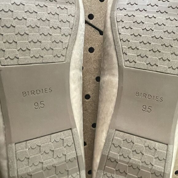 NEW Birdies Goldfinch Ballet Flat Bow Pointy Toe Champagne Tan Velvet 9.5 Women